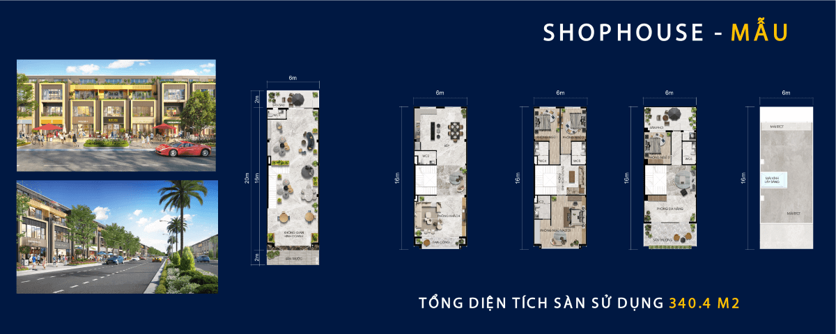 Sapphire Parkview - Phân khu đẹp nhất dự án Gem Sky World 14 Mẫu shophouse Sapphire Parkview