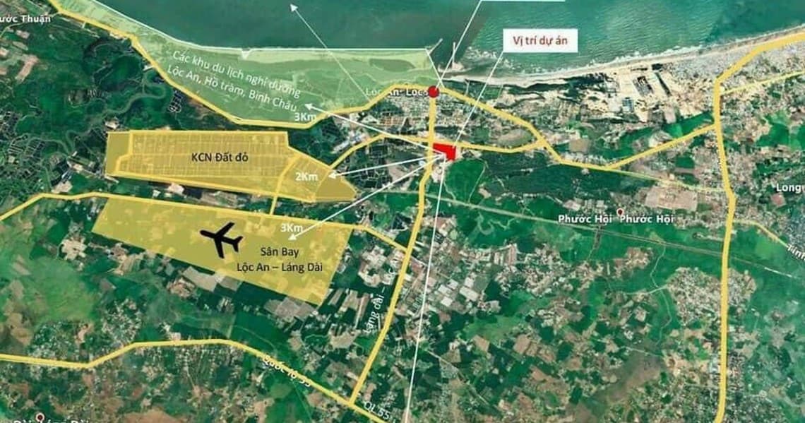 SANDY RESIDENCE 6 Quy hoạch sân bay Lộc An - Hồ Tràm tại huyện Đất Đỏ