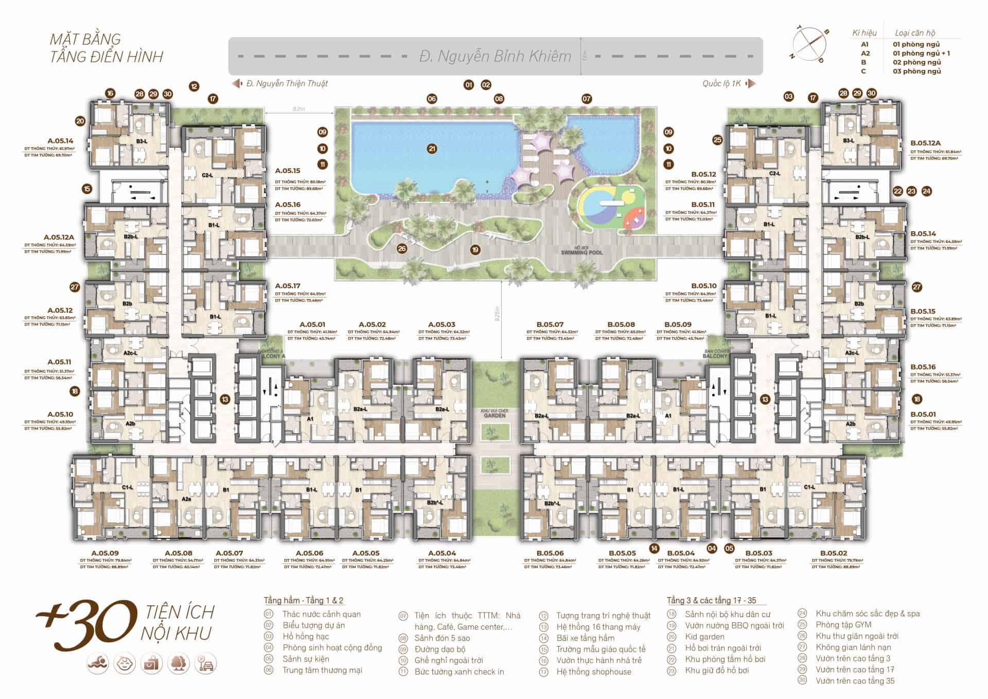 HT PEARL 3 Mặt bằng tổng thể HT Pearl