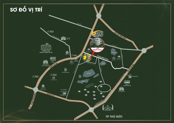 BCONS CITY 36 Vị trí căn hộ Bcons City