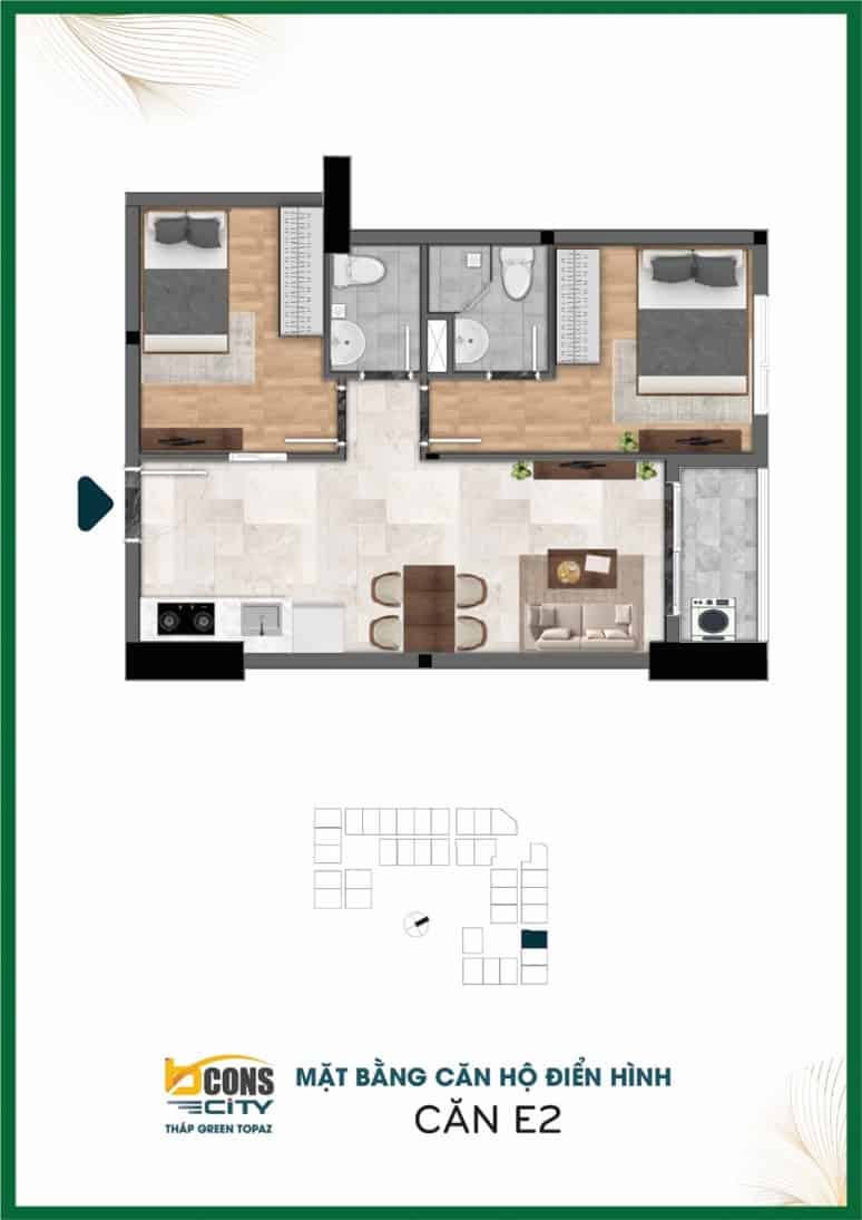 BCONS CITY 28 mat bang can ho Bcons City 10