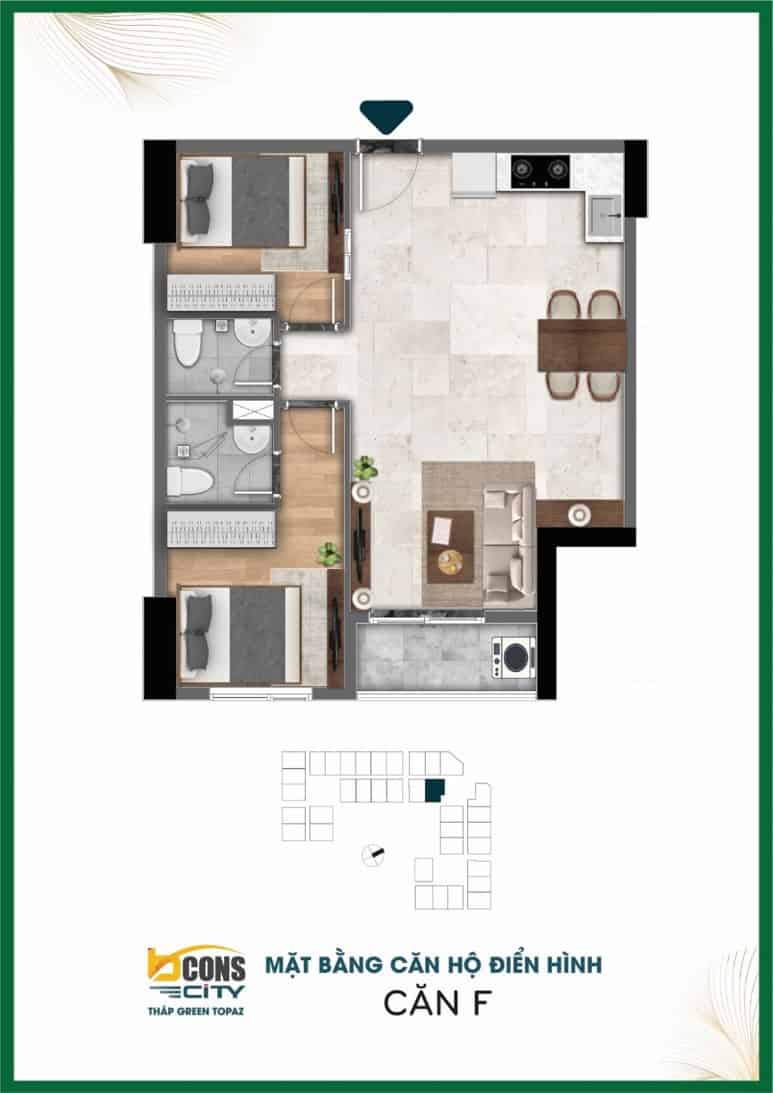 BCONS CITY 29 mat bang can ho Bcons City 11