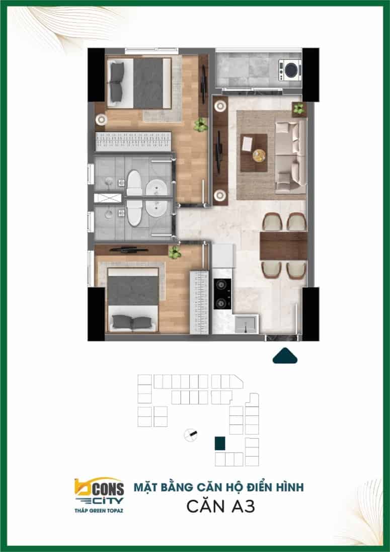 BCONS CITY 20 mat bang can ho Bcons City 2