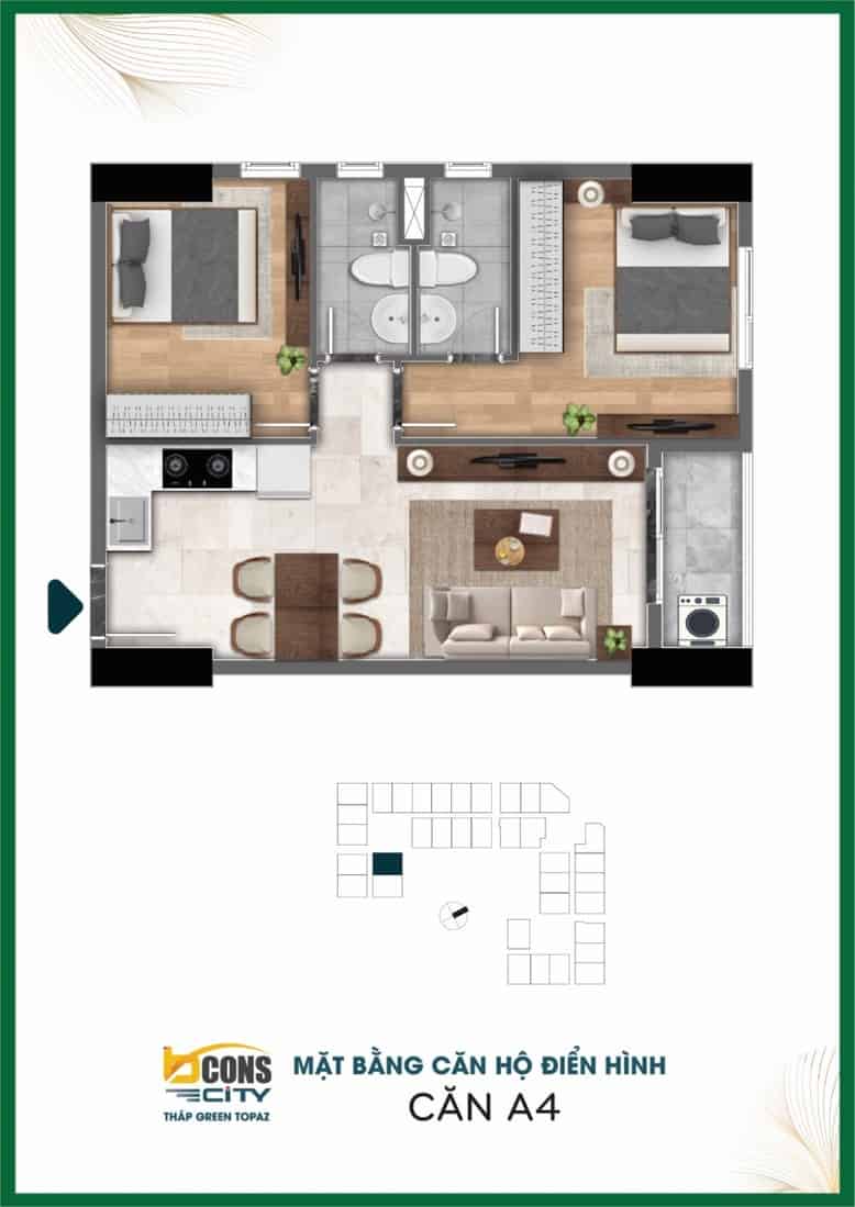 BCONS CITY 21 mat bang can ho Bcons City 3