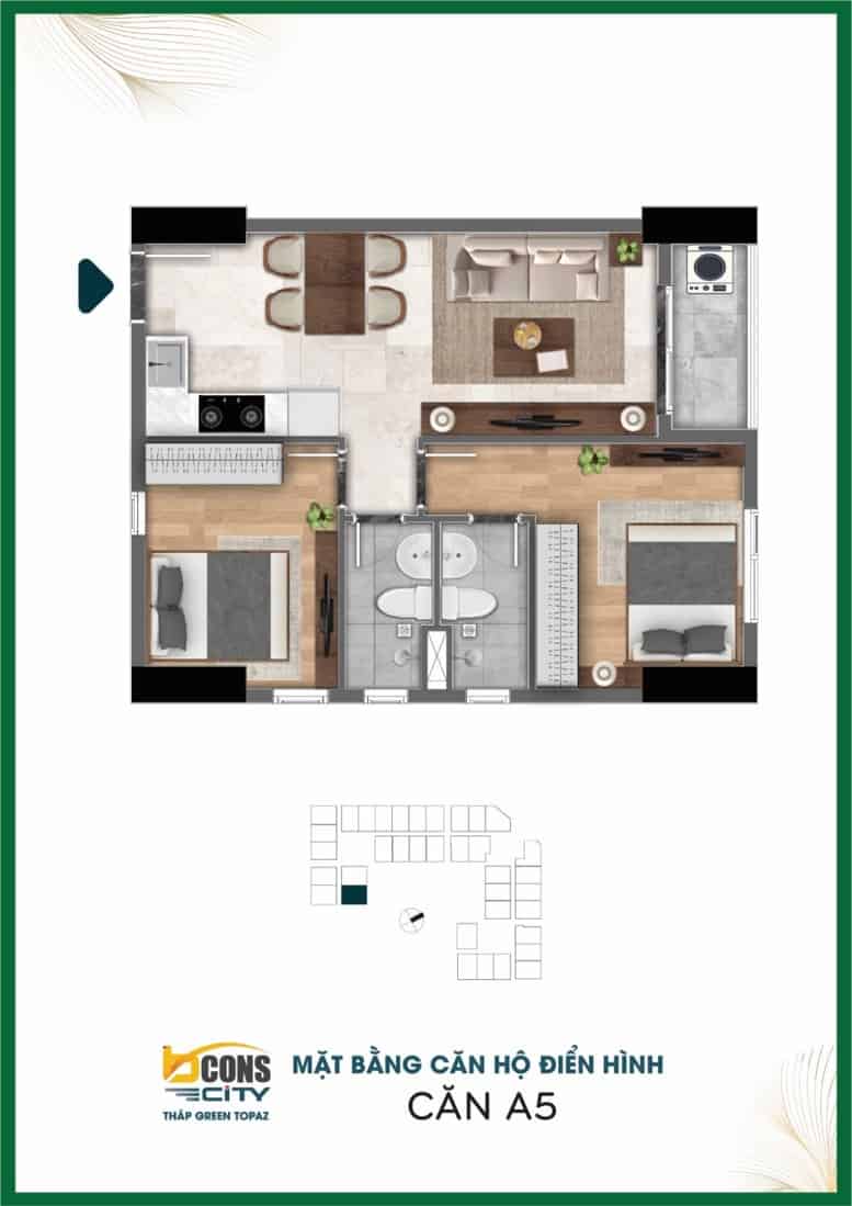BCONS CITY 22 mat bang can ho Bcons City 4