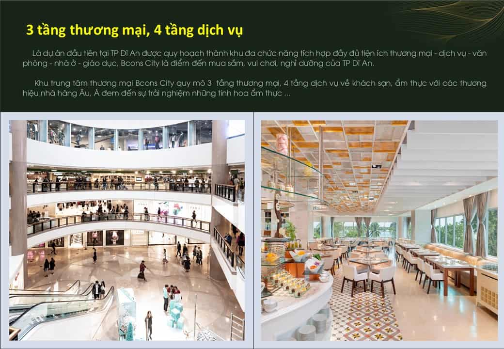 Tiện ích căn hộ Bcons City