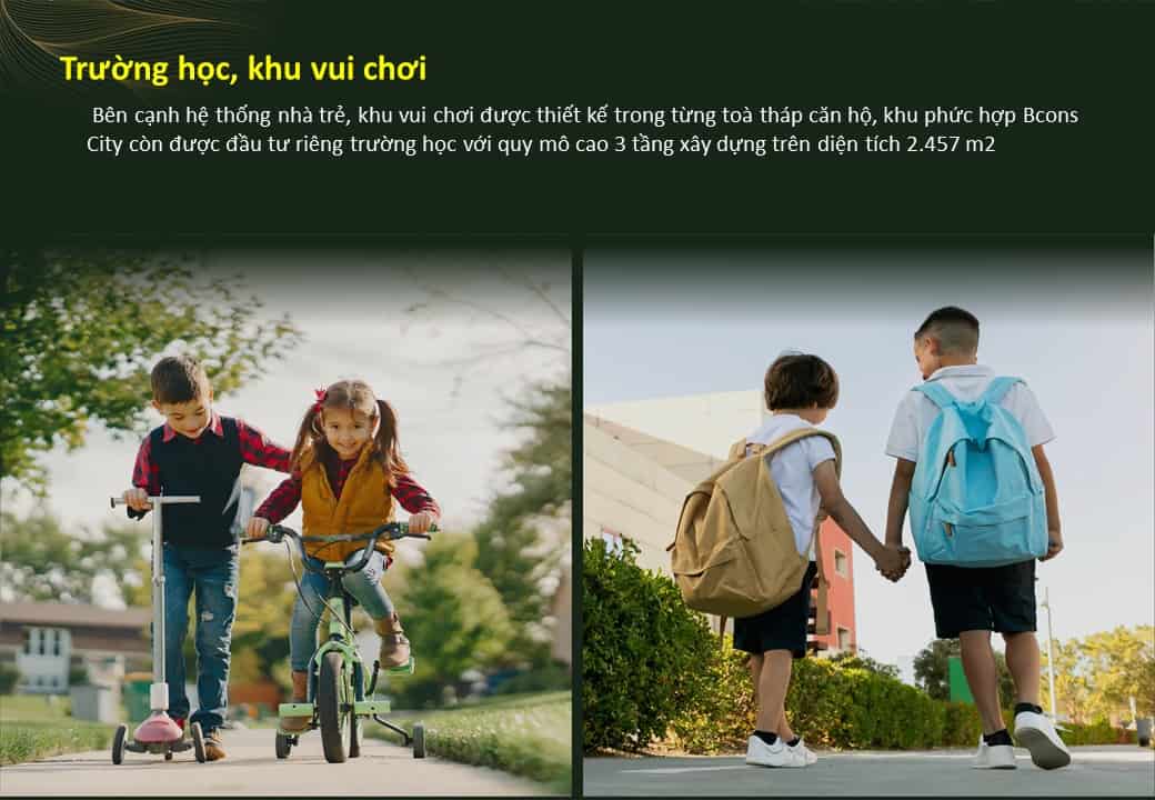 Tiện ích căn hộ Bcons City